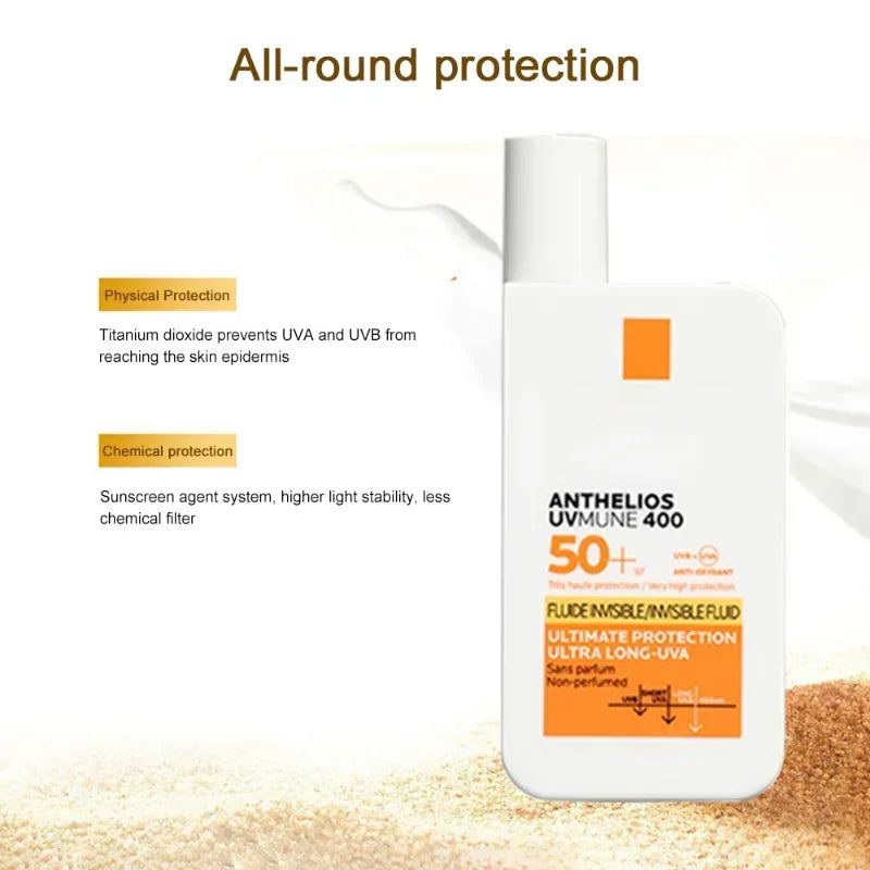 Ying59 Face Sunscreen Ultra SPF50+ Body Sunscreen Anti-Imperfection Anti-Shine Invisible Fluid Waterproof