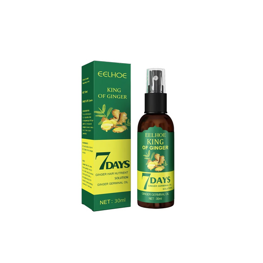EELHOE Hair Growth Spray 7 Day Ginger Serum Scalp Damaged Treatment Prevent Hair Loss Effective Fast Growth Massage Liquid 50ml